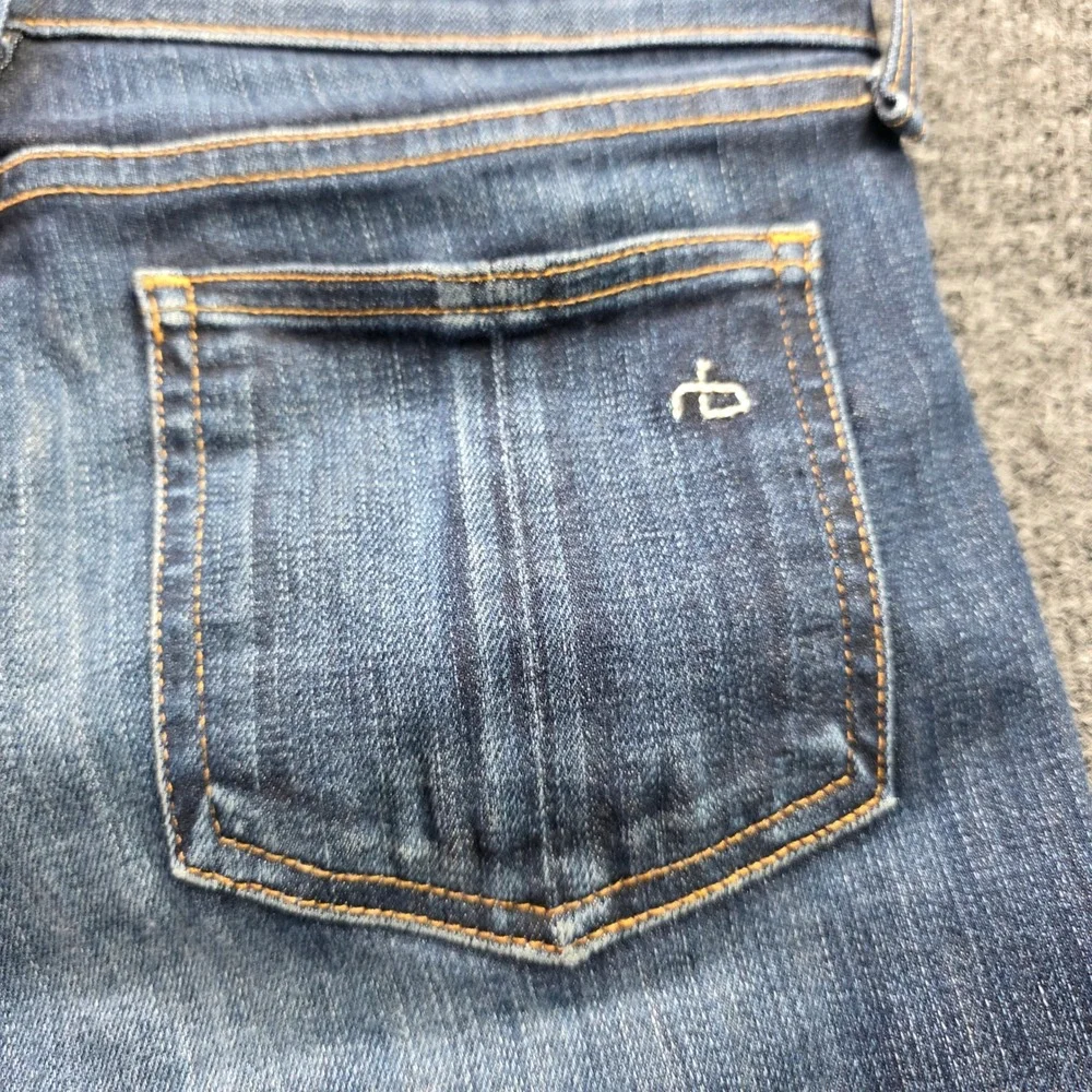 Rag & Bone Skinny Jeans Kensington Dark Wash Denim USA Made Size‎ 27 Blue Womens